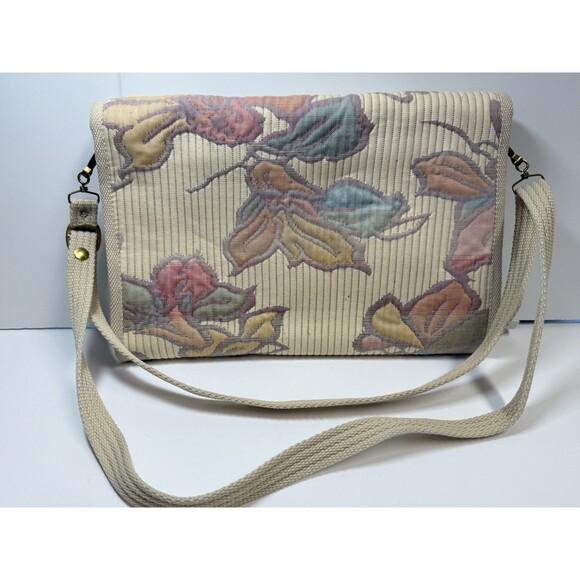 Vintage Fiona Made In Italy Floral Quilted Clutch Shoulder Bag - Picture 3 of 6